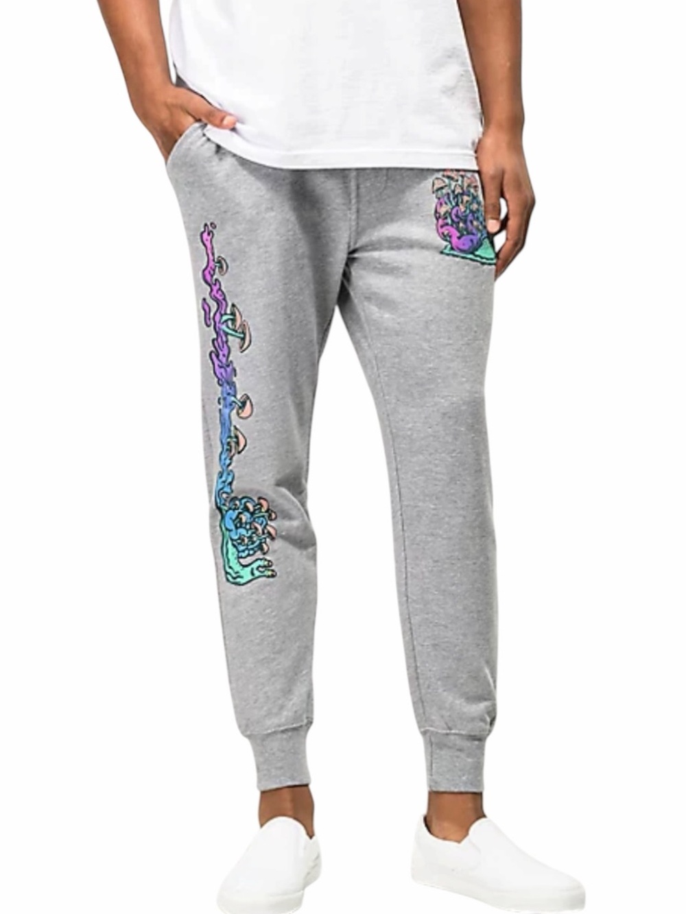 A-Lab Hippy Snail Grey Jogger Sweatpants Size Medium